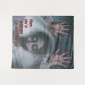 Hintergrund für Creepie Zombie Halloween-Party Wandteppich (Vorderseite (Horizontal))