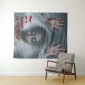 Hintergrund für Creepie Zombie Halloween-Party Wandteppich (Beispiel (Horizontal))