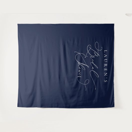 Hintergrund für das blaue Brautparty Wandteppich (Vorderseite (Horizontal))