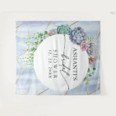 Hintergrund für das blaue Brautparty Wandteppich (Vorderseite (Horizontal))