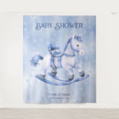 Hintergrund für das Blaue Rockpferd Wandteppich (Vorderseite)