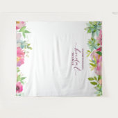 Hintergrund für das blühende Chic Brautparty-Foto Wandteppich (Vorderseite (Horizontal))