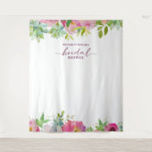 Hintergrund für das blühende Chic Brautparty-Foto Wandteppich (Vorderseite)