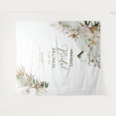 Hintergrund für das Brautparty "Green & Gold Boho" Wandteppich (Vorderseite (Horizontal))