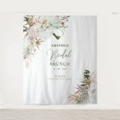 Hintergrund für das Brautparty "Green & Gold Boho" Wandteppich (Vorderseite)