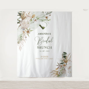 Hintergrund für das Brautparty "Green & Gold Boho" Wandteppich