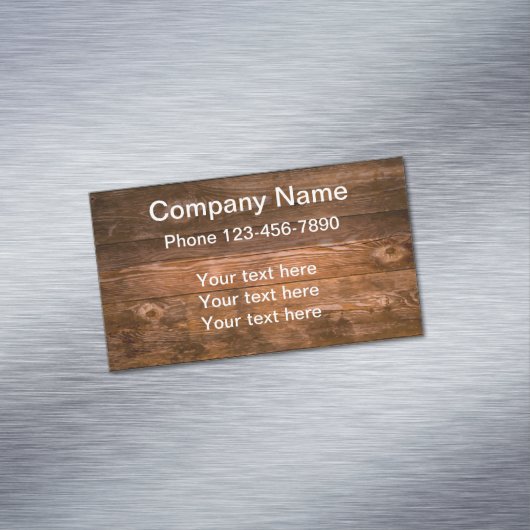 Hintergrund für das Design von Holz Magnetische Visitenkarte (Beispiel)
