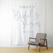 Hintergrund für das dunkelblaue Brautparty Wandteppich (Beispiel)