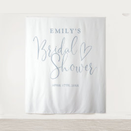 Hintergrund für das dunkelblaue Brautparty Wandteppich