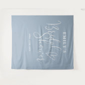 Hintergrund für das dunkelblaue Brautparty Wandteppich (Vorderseite (Horizontal))