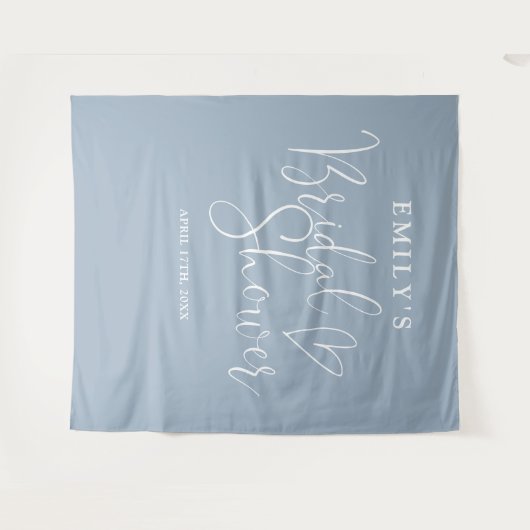 Hintergrund für das dunkelblaue Brautparty Wandteppich (Vorderseite (Horizontal))