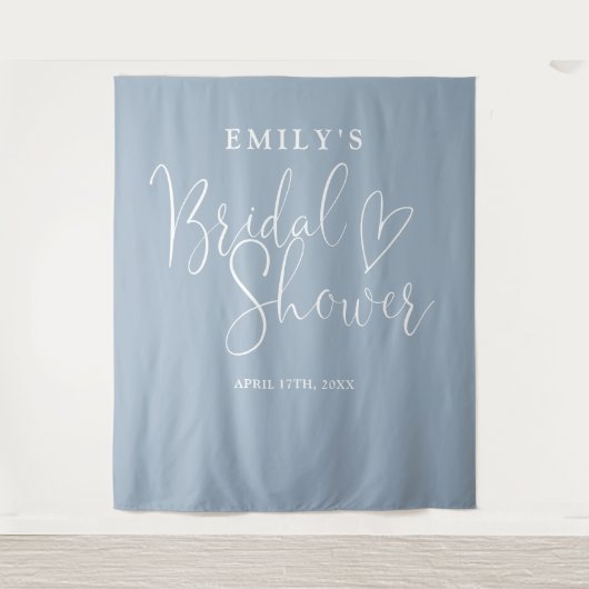 Hintergrund für das dunkelblaue Brautparty Wandteppich (Vorderseite)