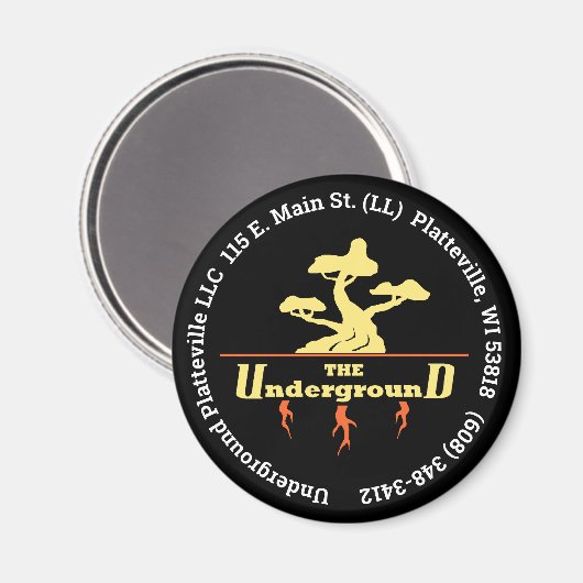 Hintergrund für das Firmenlogo Magnet (Vorderseite/Rückseite)