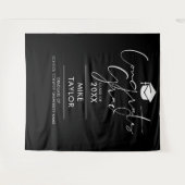 Hintergrund für das Foto der Schwarz-Weiß-Graduier Wandteppich (Vorderseite (Horizontal))