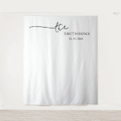 Hintergrund für das Foto "personalisierter Nachnam Wandteppich (Vorderseite)