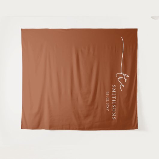 Hintergrund für das Foto "personalisierter Nachnam Wandteppich (Vorderseite (Horizontal))