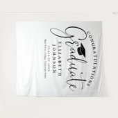 Hintergrund für das Foto von Elegant-Script-Gradua Wandteppich (Vorderseite (Horizontal))