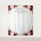 Hintergrund für das geometrische Brautparty von Bu Wandteppich (Vorderseite)