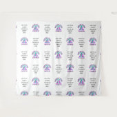 Hintergrund für das Hinzufügen von Logos zu einer  Wandteppich (Vorderseite (Horizontal))