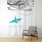 Hintergrund für das Hochzeitsszenario eines Blue P Wandteppich (Beispiel)