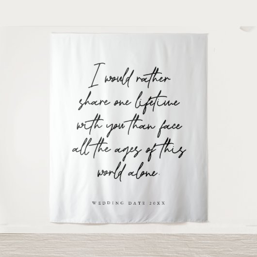 Hintergrund für das Hochzeitsszenario von Lieben Wandteppich (Vorderseite)