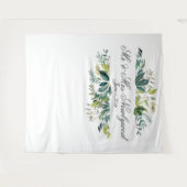 Hintergrund für das Hochzeitszitat von grünen Foli Wandteppich (Vorderseite (Horizontal))