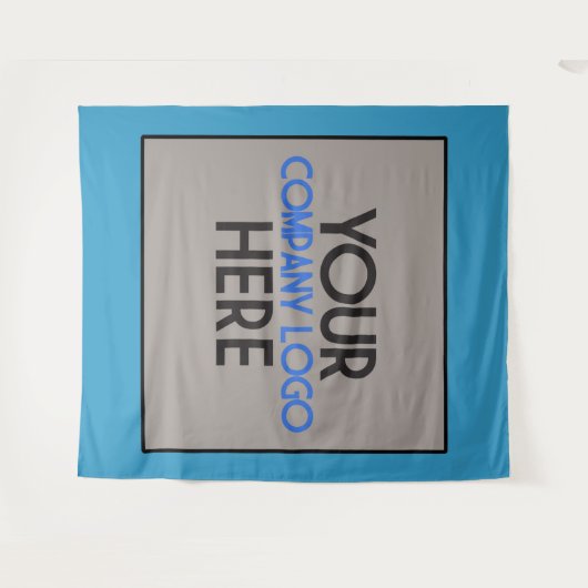 Hintergrund für das Logo der Blue Company Business Wandteppich (Vorderseite (Horizontal))