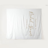 Hintergrund für das Minimalistische Gold-Brautpart Wandteppich (Vorderseite (Horizontal))