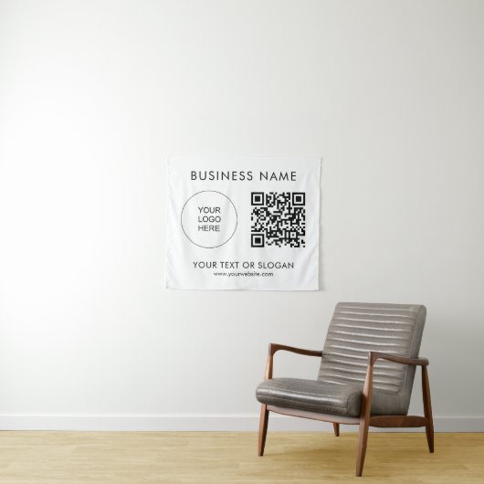 Hintergrund für das Party-Event-QR-Code-Logo Wandteppich (Beispiel (Horizontal))
