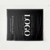 Hintergrund für das Schwarz-weiße Firmenlogo Wandteppich (Vorderseite (Horizontal))