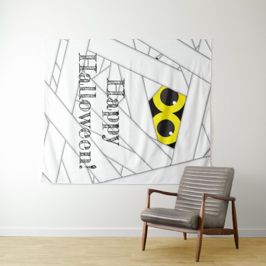 Hintergrund für das Whimsical Mummy-Halloween-Part Wandteppich (Beispiel (Horizontal))