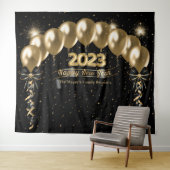 Hintergrund für das Wiedersehen-Foto der Neujahrsf Wandteppich (Beispiel (Horizontal))