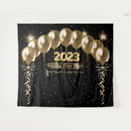 Hintergrund für das Wiedersehen-Foto der Neujahrsf Wandteppich