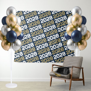 Hintergrund für den Abschluss von Navy Blue und Go Wandteppich