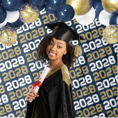 Hintergrund für den Abschluss von Navy Blue und Go Wandteppich