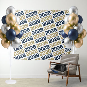 Hintergrund für den Abschluss von Navy & Gold ANY  Wandteppich