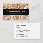 Hintergrund für den Bau von Steinen Visitenkarte (Vorne/Hinten)