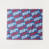 Hintergrund für den blauen und roten Abschluss Wandteppich (Vorderseite (Horizontal))