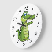 Hintergrund für den Cartoon-Alligator Große Wanduhr (Winkel)