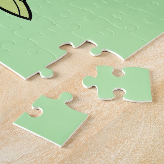 Hintergrund für den Cartoon-Alligator Puzzle (Seite)