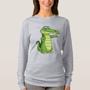 Hintergrund für den Cartoon-Alligator T-Shirt