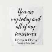 Hintergrund für den Empfang, Rustikaler Rücken Wandteppich (Vorderseite)