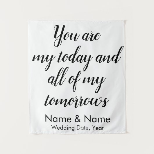 Hintergrund für den Empfang, Rustikaler Rücken Wandteppich (Vorderseite)