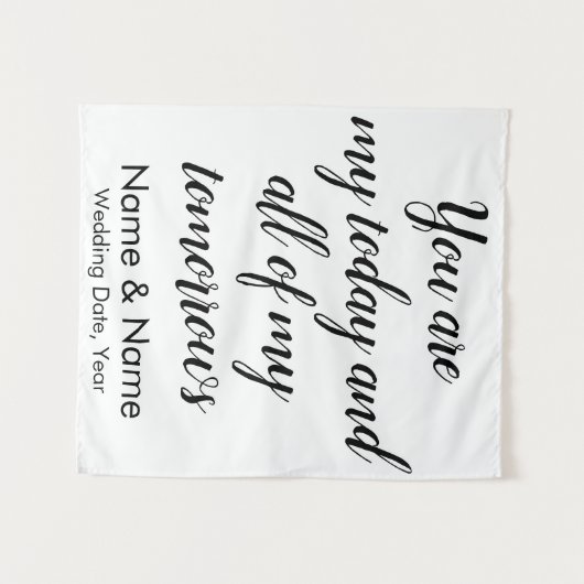 Hintergrund für den Empfang, Rustikaler Rücken Wandteppich (Vorderseite (Horizontal))