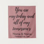 Hintergrund für den Empfang, Rustikaler Rücken Wandteppich (Vorderseite)