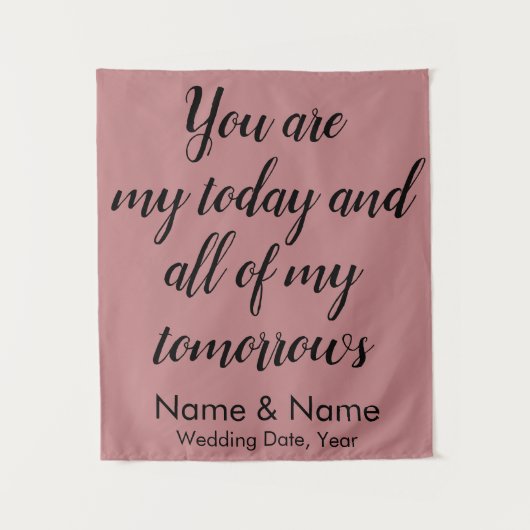 Hintergrund für den Empfang, Rustikaler Rücken Wandteppich (Vorderseite)