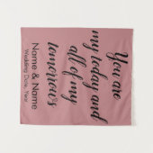 Hintergrund für den Empfang, Rustikaler Rücken Wandteppich (Vorderseite (Horizontal))