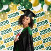 Hintergrund für den grünen und goldenen Abschluss Wandteppich