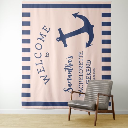 Hintergrund für den Junggeselinnen-Abschied des An Wandteppich (Beispiel)