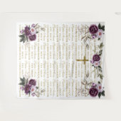 Hintergrund für den Lila Goldschritt und die Wiede Wandteppich (Vorderseite (Horizontal))